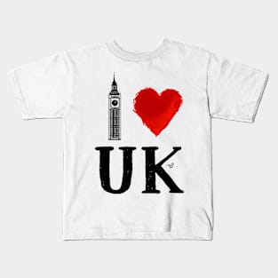 I Heart UK (remix) Kids T-Shirt